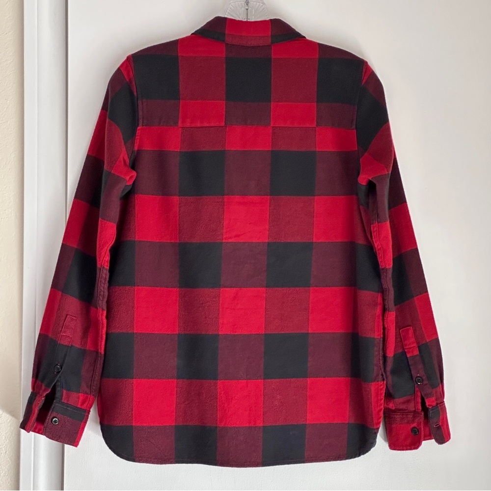 NWOT Pendleton Madison Cotton Flannel Shirt, Red/Black Buffalo Check, X-Small - Picture 2 of 14